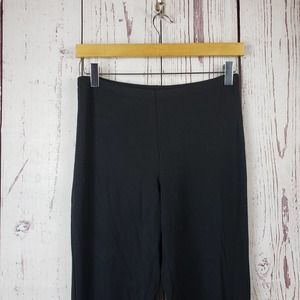 Madison Womens Leggings Size Medium Pull On Stretch Waist Cotton Black
